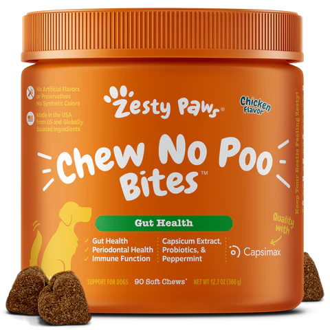Zesty Paws Chew No Poo Bites