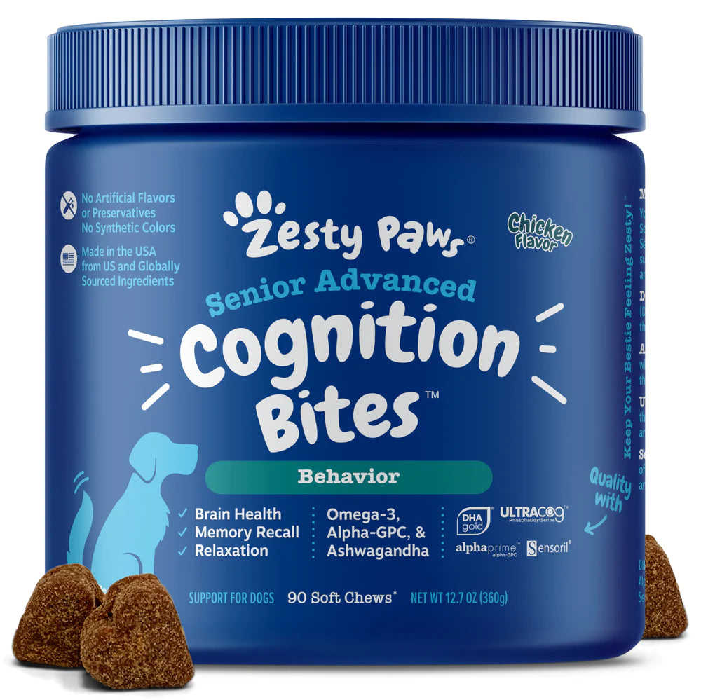 Zesty Paws Sr Advanced Cognition Bites Chicken 90 ct