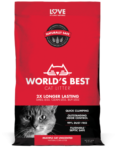 World's Best Multiple Cat Clumping Formula Cat Litter