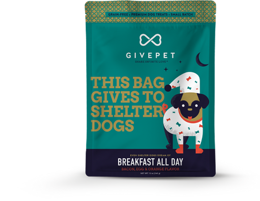 GIVEPET Breakfast All Day Crunchy Dog Treats 11 oz
