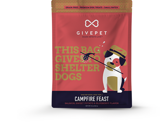 GIVEPET Campfire Feast Crunchy Dog Treats 11 oz