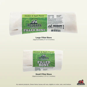 REDBARN.  Natural Filled Bone Chicken & Apple Flavor