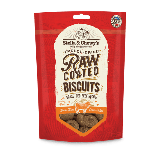 Stella & Chewy's Raw Coated Biscuits Beef Dog Treats