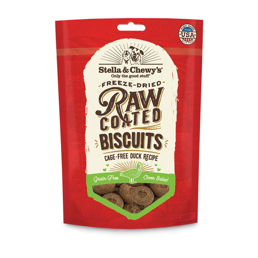 Stella & Chewy's Raw Coated Biscuits Duck Dog Treats