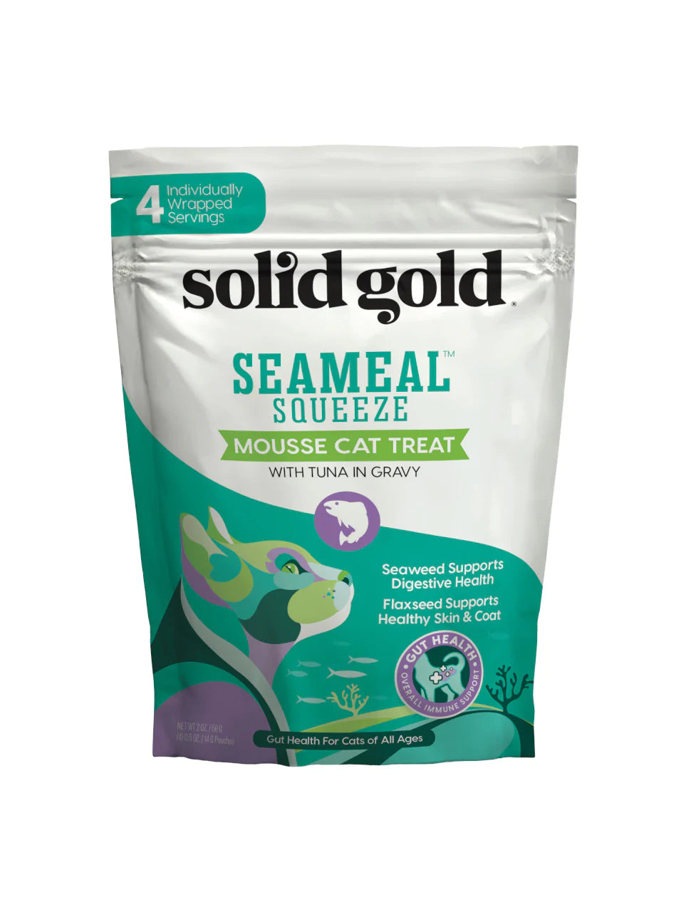 Solid Gold Seameal Squeeze Mouse Cat Treat (TUNA)