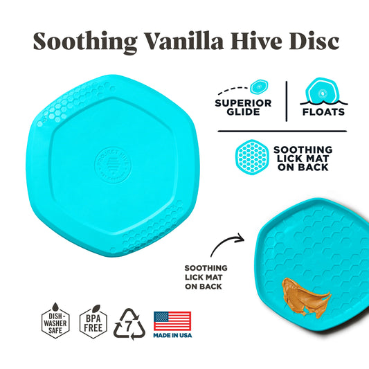 Project Hive    Hive Disc & Lick Mat - Soothing Vanilla Scent