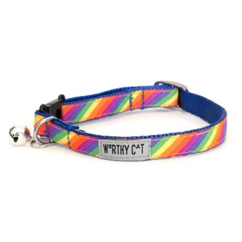 The Worthy Dog Rainbow Stripe (CAT COLLAR)