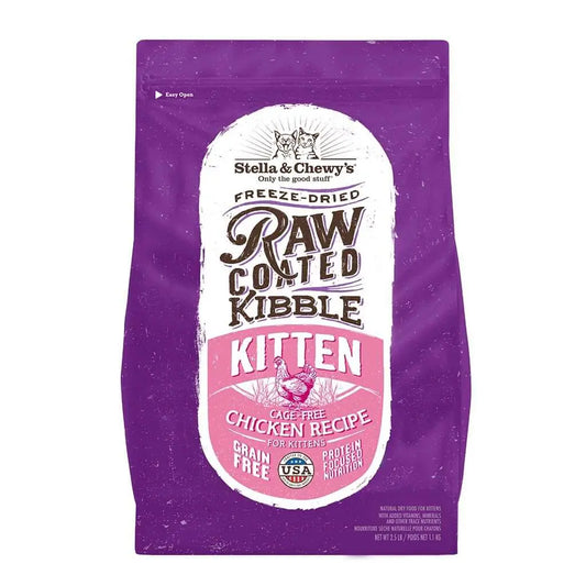 Stella & Chewy's Raw Coated Kibble Kitten Cage-Free Chicken Recipe for Kittens 2.5#