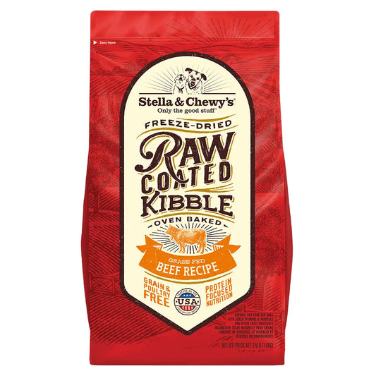 Stella & Chewy's Grass-Fed Beef Raw Coated Kibble 3.5# GF