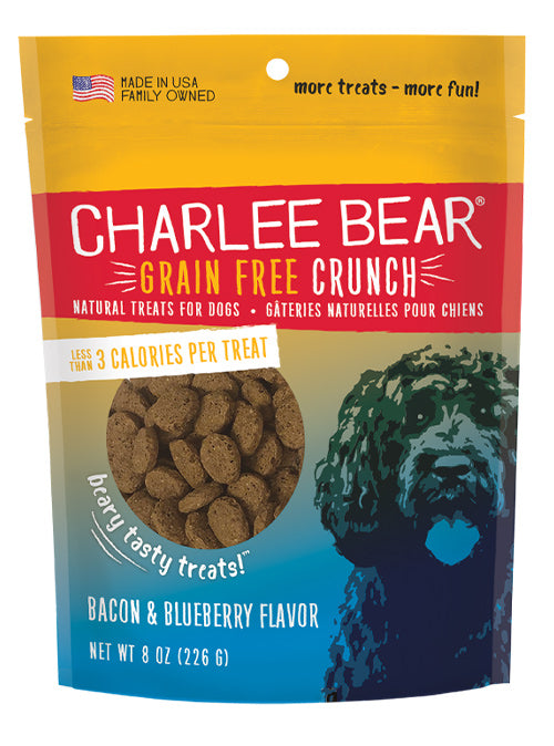 Charlee Bear Grain Free Crunch Bacon & Blueberry 8 oz