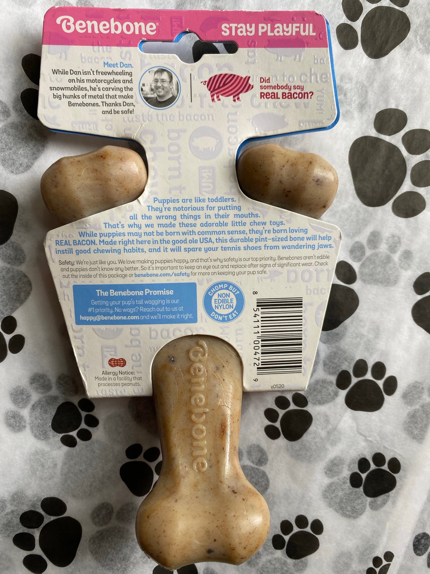 Benebone Wishbone Bacon Flavored for Puppy