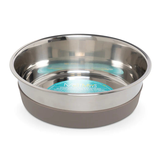 Stainless Steel Dog Bowl with Non-Slip Removable Silicone Base, Extra Large, 8 Cups